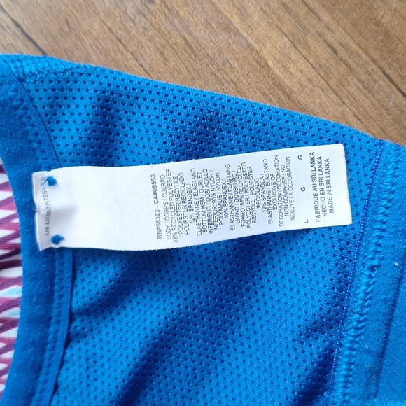 Nike Women's Multicolor Geometric Sports Bra Size L - Picture 8 of 11